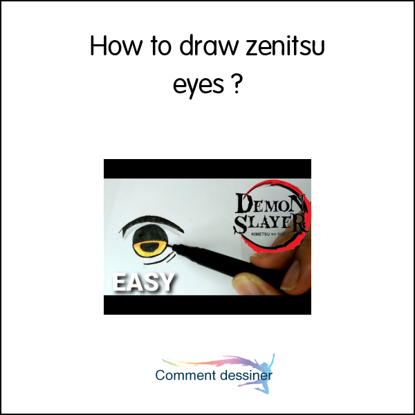 How to draw zenitsu eyes
